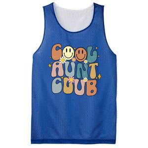 Retro Cool Aunt Club Groovy Colorful Aunties Funny Cute Gift Mesh Reversible Basketball Jersey Tank