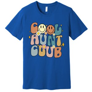 Retro Cool Aunt Club Groovy Colorful Aunties Funny Cute Gift Premium T-Shirt