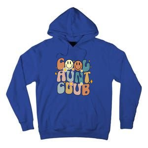 Retro Cool Aunt Club Groovy Colorful Aunties Funny Cute Gift Tall Hoodie