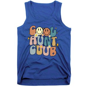 Retro Cool Aunt Club Groovy Colorful Aunties Funny Cute Gift Tank Top