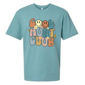 Retro Cool Aunt Club Groovy Colorful Aunties Funny Cute Gift Sueded Cloud Jersey T-Shirt