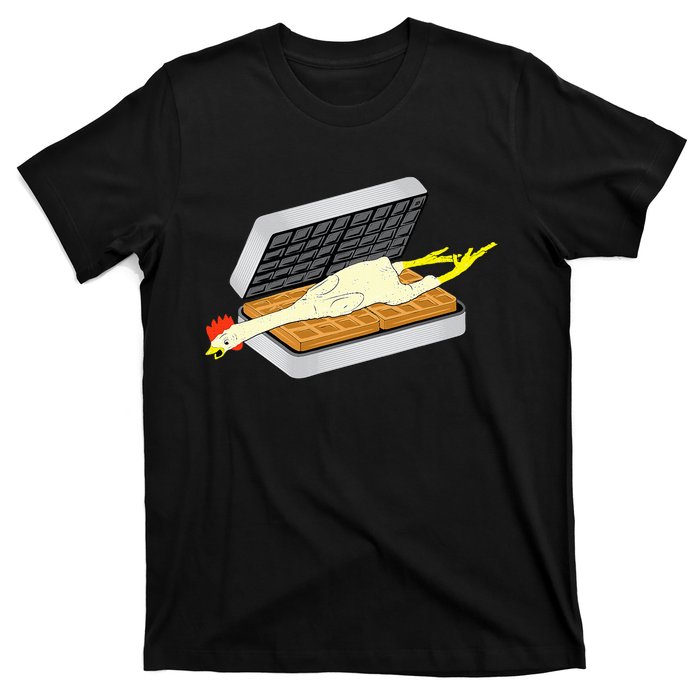 Rubber Chicken And Waffles Comedy T-Shirt