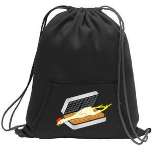 Rubber Chicken And Waffles Comedy Sweatshirt Cinch Pack Bag