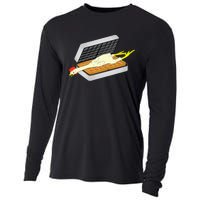 Rubber Chicken And Waffles Comedy Cooling Performance Long Sleeve Crew