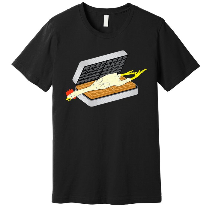 Rubber Chicken And Waffles Comedy Premium T-Shirt