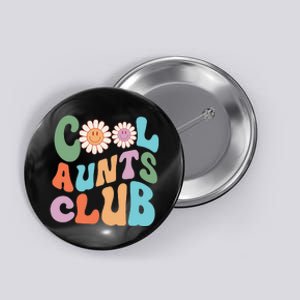 Retro Cool Aunt Club Happy Auntie Mothers Day Button