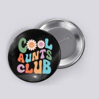 Retro Cool Aunt Club Happy Auntie Mothers Day Button