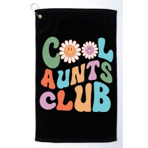 Retro Cool Aunt Club Happy Auntie Mothers Day Platinum Collection Golf Towel