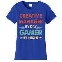 Retro Creative Ager By Day Gamer By Night Gift Women's T-Shirt