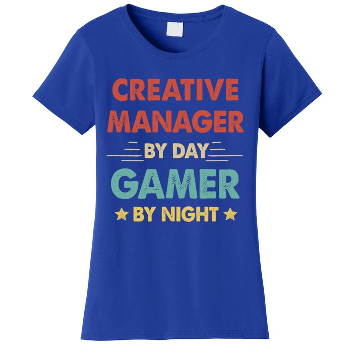 Retro Creative Ager By Day Gamer By Night Gift Women's T-Shirt