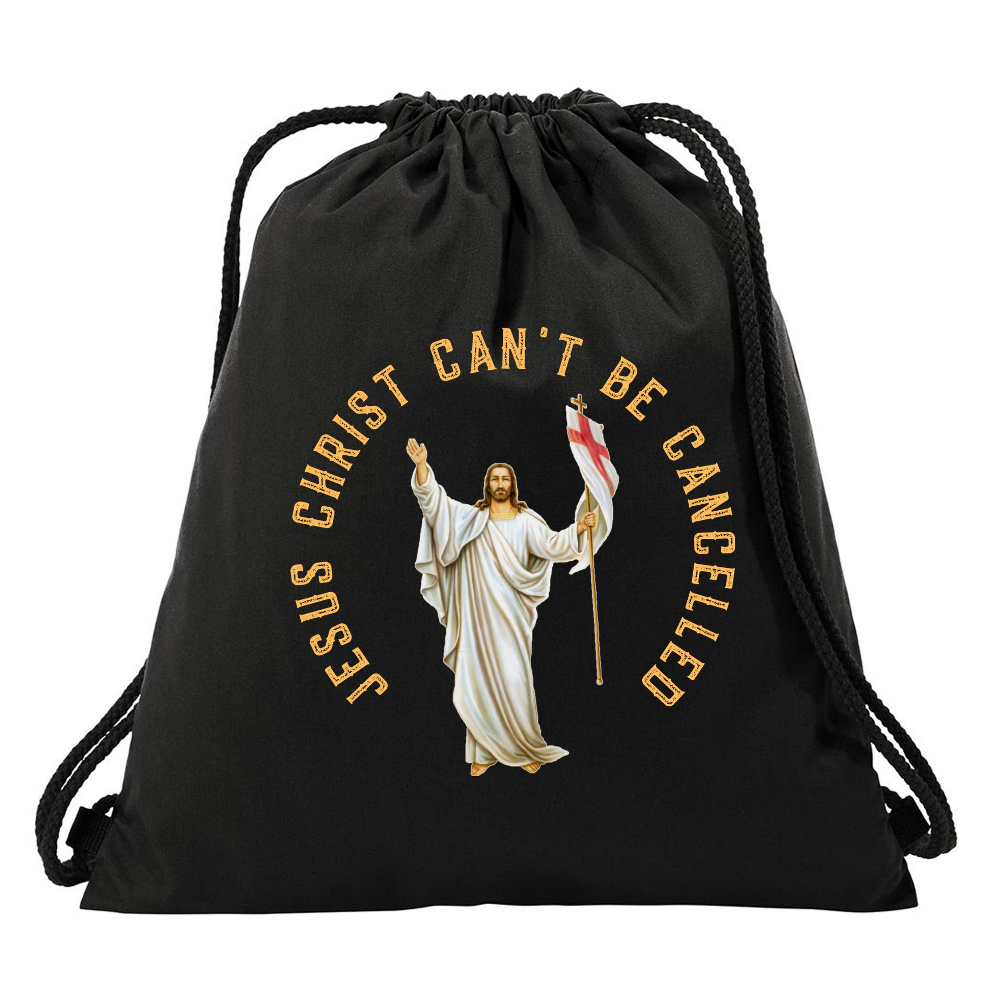 Roman Catholic Anti Cancel Culture Drawstring Bag