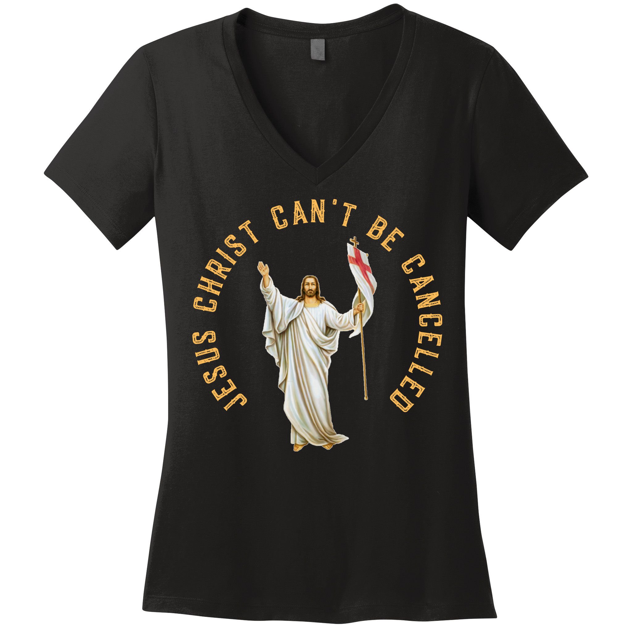 Roman Catholic Anti Cancel Culture Women's V-Neck T-Shirt