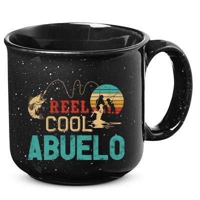 Reel Cool Abuelo Vintage Funny Fishing Rod Funny Gift Buelo Funny Gift 15oz Campfire Ceramic Mug