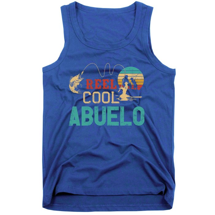 Reel Cool Abuelo Vintage Funny Fishing Rod Funny Gift Buelo Funny Gift Tank Top