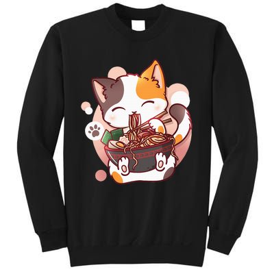 Ramen Cat Anime Kawaii Neko Japanese Sweatshirt