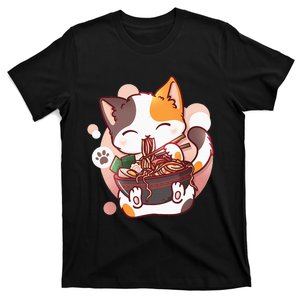 Ramen Cat Anime Kawaii Neko Japanese T-Shirt