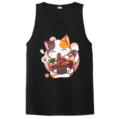 Ramen Cat Anime Kawaii Neko Japanese PosiCharge Competitor Tank