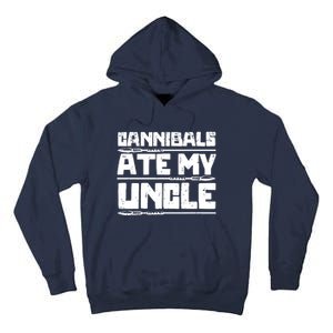 Retro Cannibals Ate My Uncle Joe Biden Satire Trump 2024 Tall Hoodie