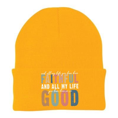 Retro Comfort All My Life You Have Been Faithful Knit Cap Winter Beanie