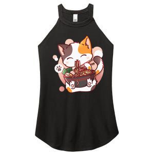 Ramen Cat Anime Kawaii Neko Japanese Women’s Perfect Tri Rocker Tank