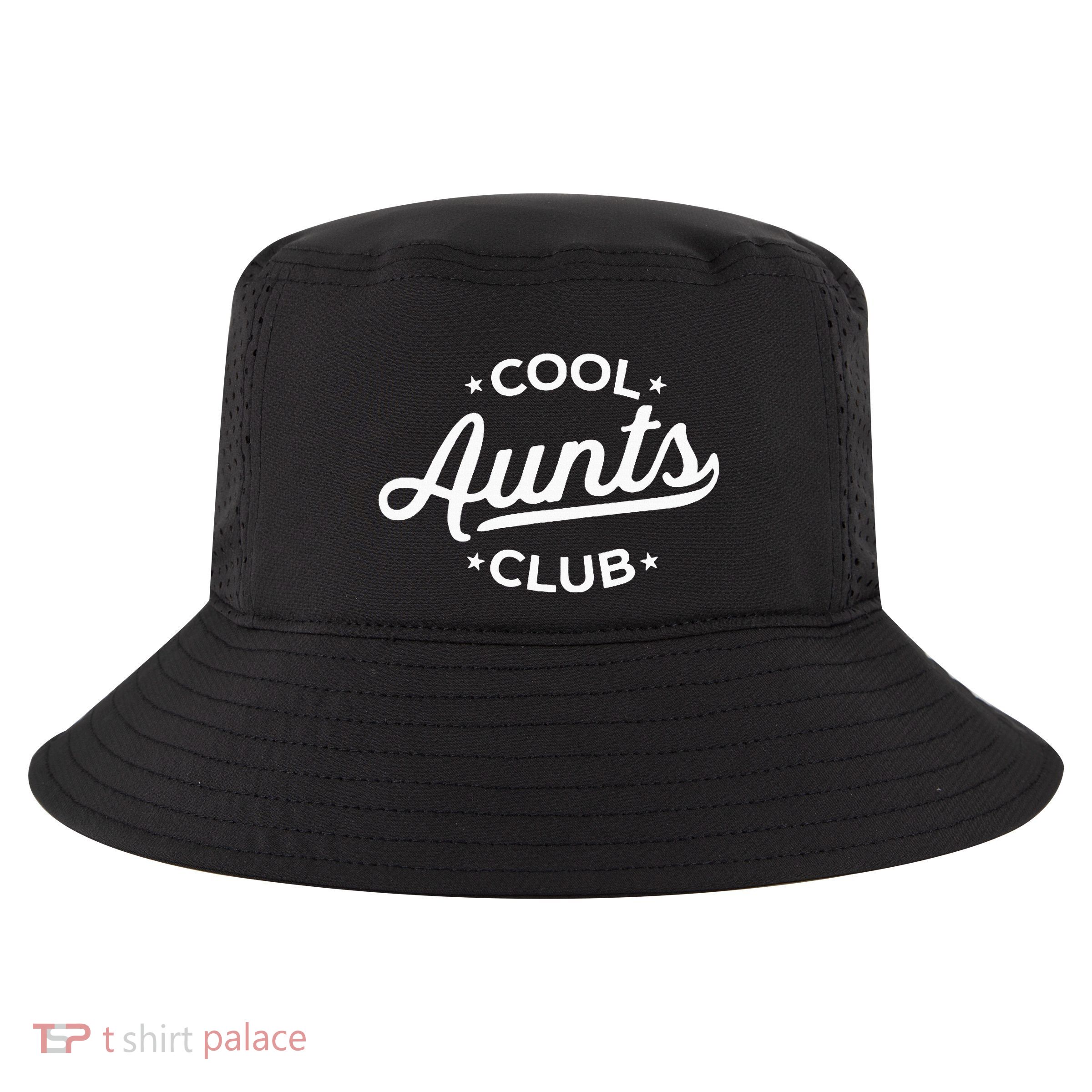 Retro Cool Aunts Club Best Auntie Ever Funny Aunt Pocket Cool Comfort Performance Bucket Hat