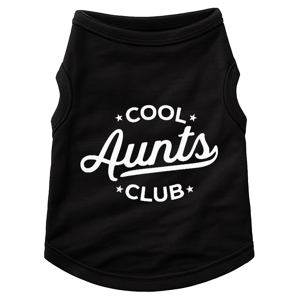Retro Cool Aunts Club Best Auntie Ever Funny Aunt Pocket Doggie Tank