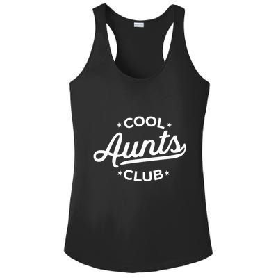 Retro Cool Aunts Club Best Auntie Ever Funny Aunt Pocket Ladies PosiCharge Competitor Racerback Tank