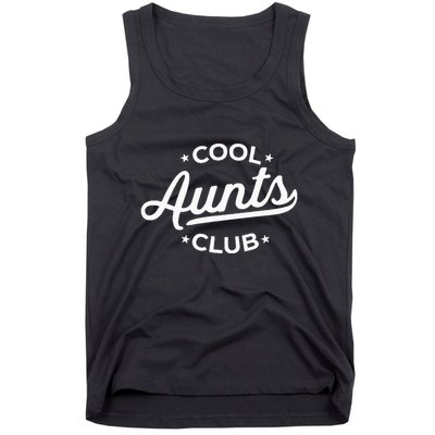 Retro Cool Aunts Club Best Auntie Ever Funny Aunt Pocket Tank Top