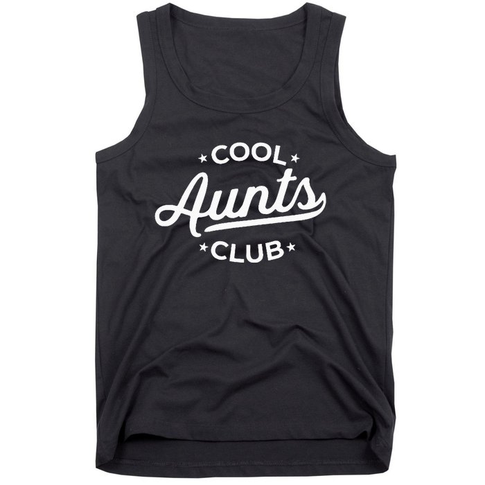 Retro Cool Aunts Club Best Auntie Ever Funny Aunt Pocket Tank Top