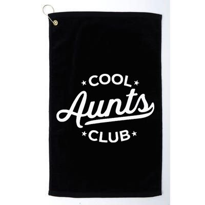 Retro Cool Aunts Club Best Auntie Ever Funny Aunt Pocket Golf Towel
