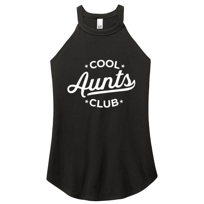 Retro Cool Aunts Club Best Auntie Ever Funny Aunt Pocket Women's Perfect Tri Rocker Tank