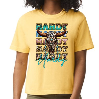 Retro Colorful Animal Name Cute Apparel Personalized Comfort Colors Boxy T-Shirt