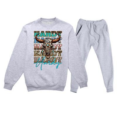 Retro Colorful Animal Name Cute Apparel Personalized Premium Crewneck Sweatsuit Set