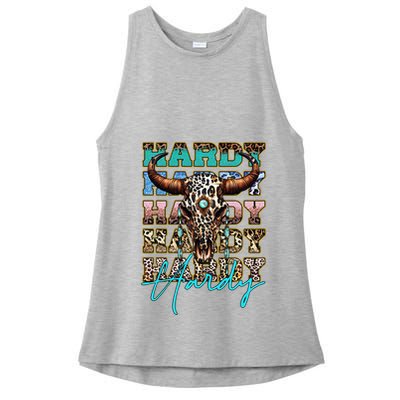 Retro Colorful Animal Name Cute Apparel Personalized Ladies PosiCharge Tri-Blend Wicking Tank