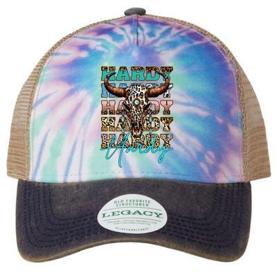 Retro Colorful Animal Name Cute Apparel Personalized Legacy Tie Dye Trucker Hat