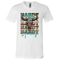 Retro Colorful Animal Name Cute Apparel Personalized V-Neck T-Shirt