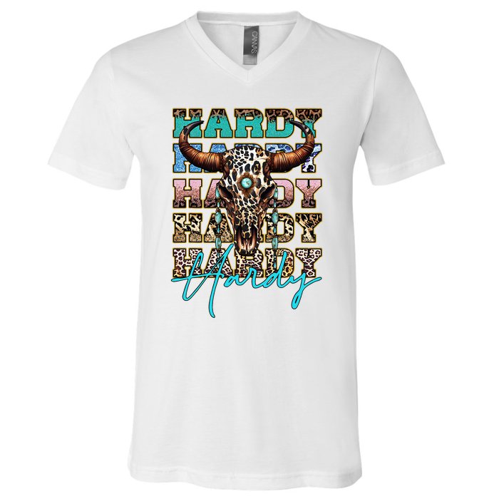 Retro Colorful Animal Name Cute Apparel Personalized V-Neck T-Shirt