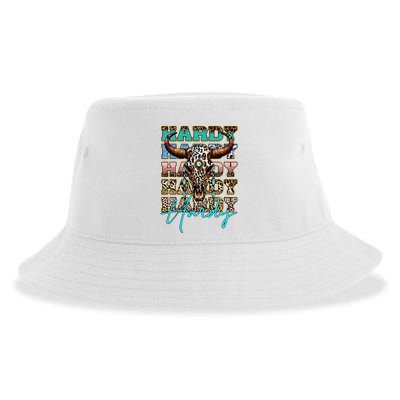 Retro Colorful Animal Name Cute Apparel Personalized Sustainable Bucket Hat