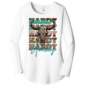 Retro Colorful Animal Name Cute Apparel Personalized Women's Perfect Tri Tunic Long Sleeve Shirt