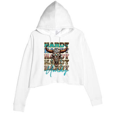Retro Colorful Animal Name Cute Apparel Personalized Crop Fleece Hoodie