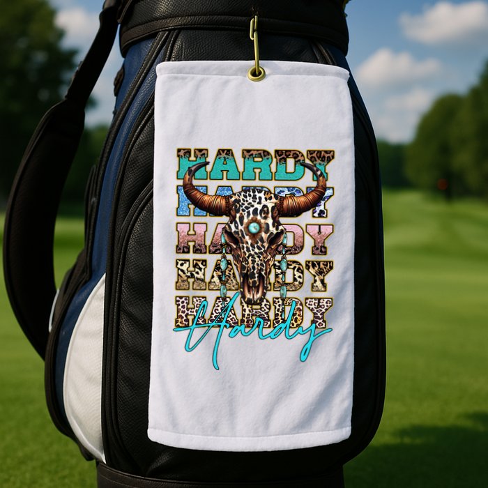 Retro Colorful Animal Name Cute Apparel Personalized Golf Towel
