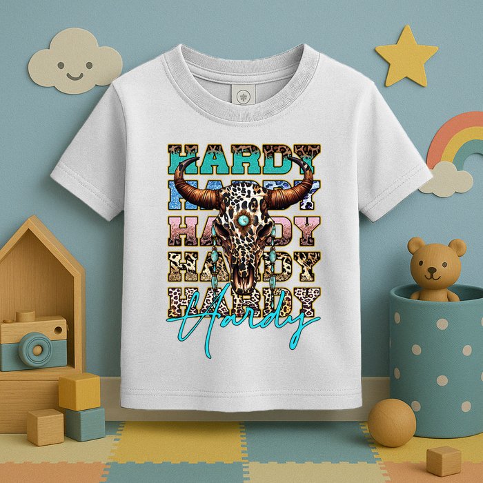 Retro Colorful Animal Name Cute Apparel Personalized Toddler T-Shirt