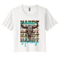 Retro Colorful Animal Name Cute Apparel Personalized Crop Top