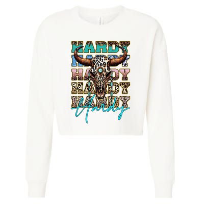 Retro Colorful Animal Name Cute Apparel Personalized Cropped Pullover Crew