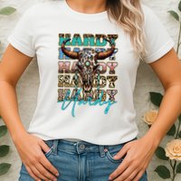 Retro Colorful Animal Name Cute Apparel Personalized Womens T-Shirt