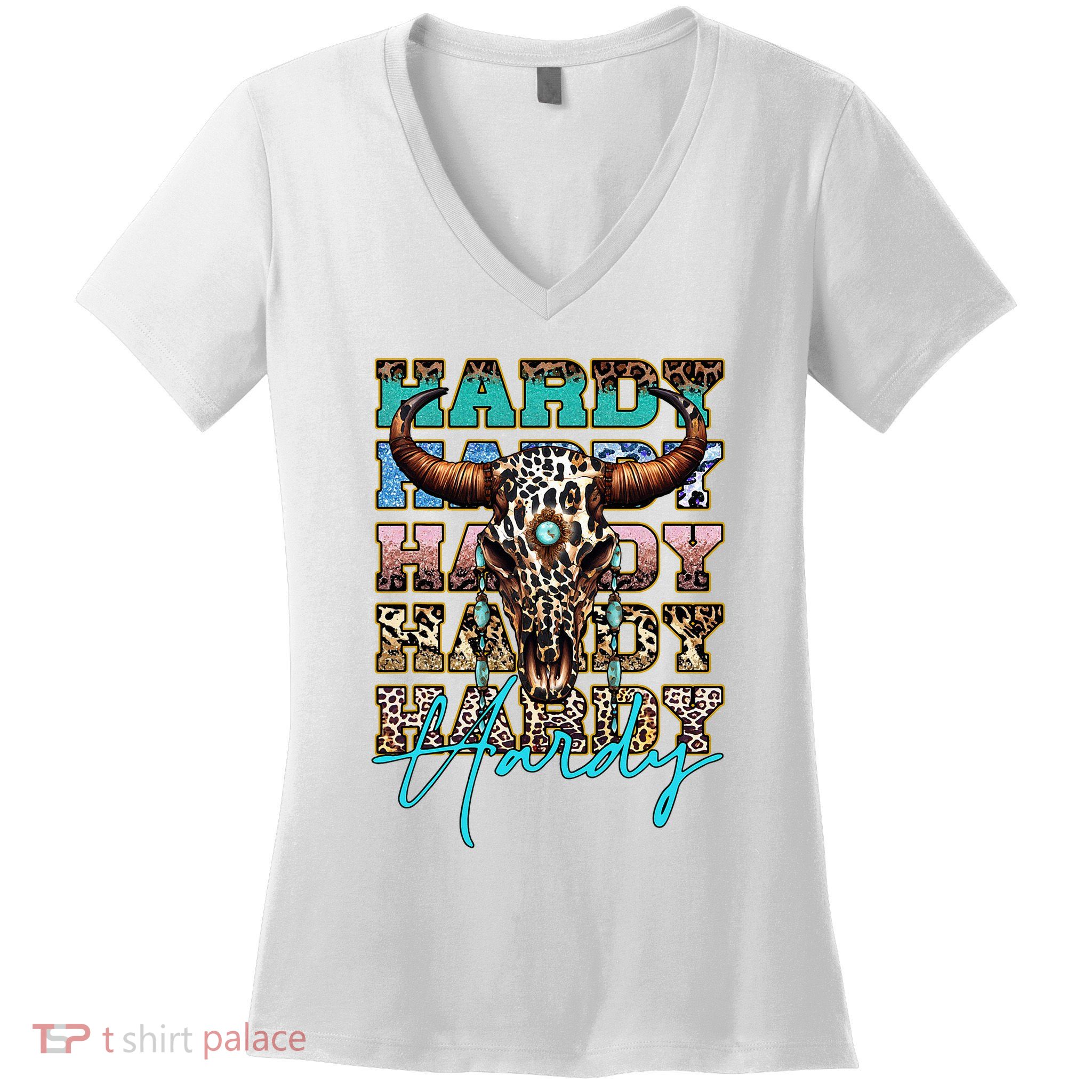 Retro Colorful Animal Name Cute Apparel Personalized Women's V-Neck T-Shirt