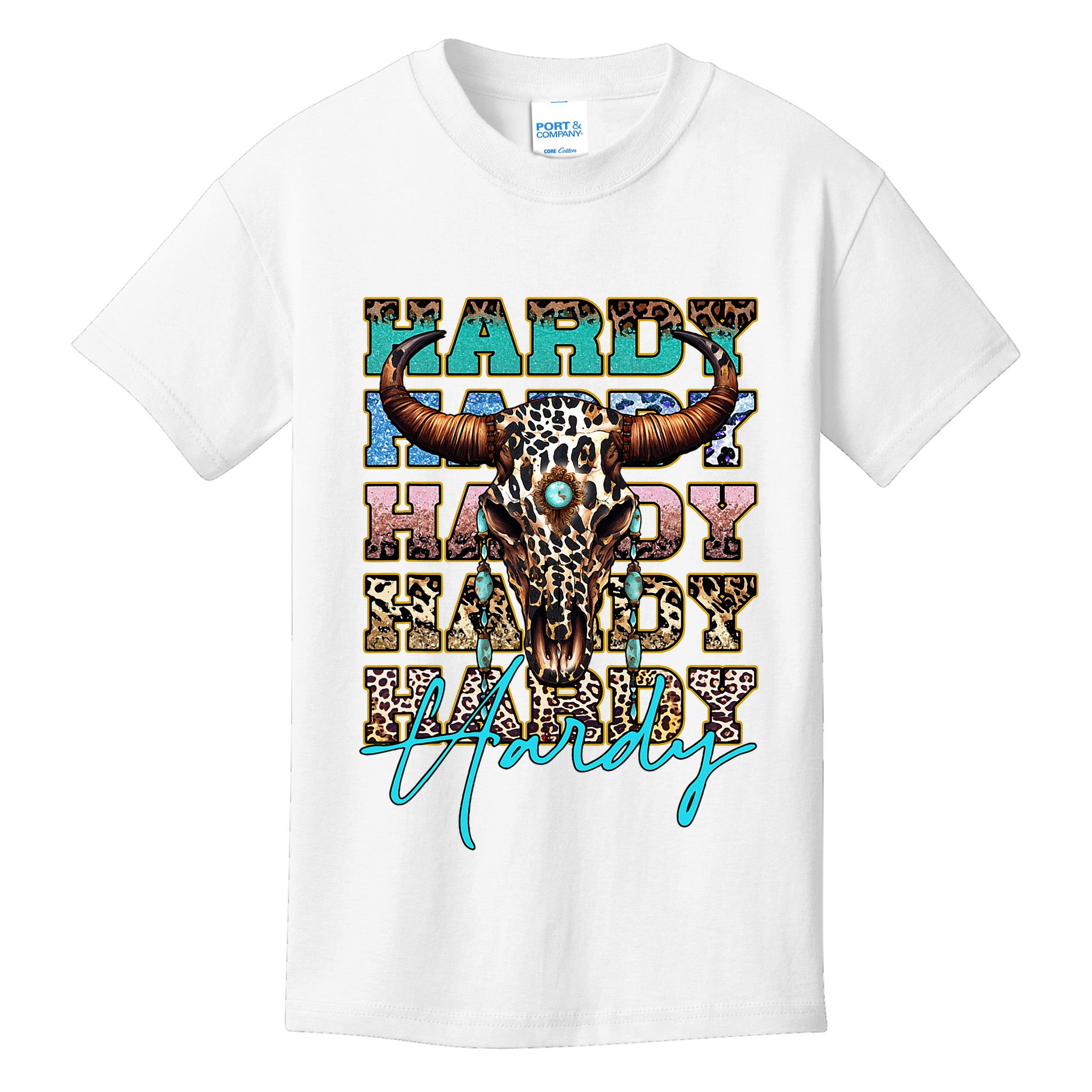 Retro Colorful Animal Name Cute Apparel Personalized Kids T-Shirt