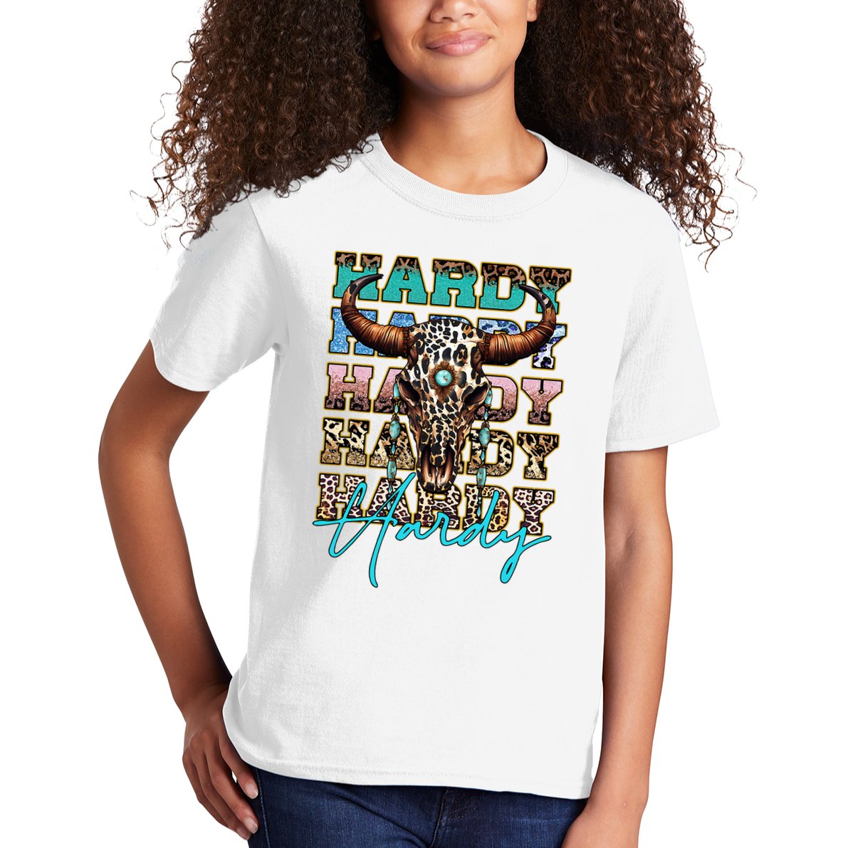 Retro Colorful Animal Name Cute Apparel Personalized Kids T-Shirt