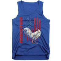 Rooster Chicken American Flag Usa Fighting Cock Cool Gift Tank Top