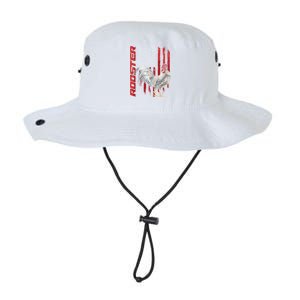 Rooster Chicken American Flag Usa Fighting Cock Cool Gift Legacy Cool Fit Booney Bucket Hat